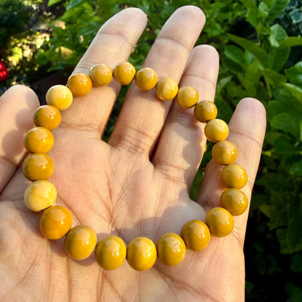厚土安家·8毫米黃碧玉手串